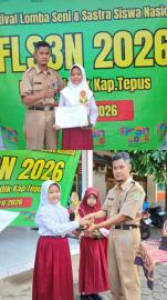 Ajang FLS3N Tingkat Korwilbidik Kapanewon Tepus, Dua Siswi SDN Tepus I Raih Juara II